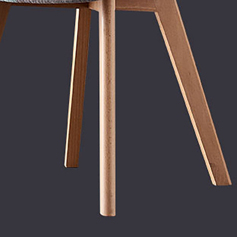 Restaurant Scandinavian Upholstered Arm Chair Matte Finish Solid Back Dining Chair Clearhalo ' kitchen&dining_furn' 'Dining Chairs' 'Dining Tables & Seating' 'dining_chair' 'Furniture' 'furniture_dining_chair' 'Kitchen & Dining Furniture' 'kitchen' 4421725