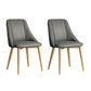 Nordic Style Leather Dining Chair Armless Metal Dining Room Chairs for Home Use Smoke Gray 2 Piece Set Clearhalo ' kitchen&dining_furn' 'Dining Chairs' 'Dining Tables & Seating' 'dining_chair' 'furn' 'furn_dining_chair' 'Furniture' 'furniture_dining_chair' 'Kitchen & Dining Furniture' 'kitchen' 4421745