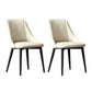 Nordic Style Leather Dining Chair Armless Metal Dining Room Chairs for Home Use White 2 Piece Set Clearhalo ' kitchen&dining_furn' 'Dining Chairs' 'Dining Tables & Seating' 'dining_chair' 'furn' 'furn_dining_chair' 'Furniture' 'furniture_dining_chair' 'Kitchen & Dining Furniture' 'kitchen' 4421762