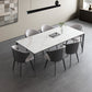 1/4/5/6/7 Pcs Metal Modern Dining Set with Rectangle Table Dinette Set Clearhalo 'Dining Room Sets' 'Dining Tables & Seating' 'dining_room_set' 'furn' 'furn_dining_room_set' 'Furniture' 'furniture_dining_room_set' 'Kitchen & Dining Furniture' 'kitchen&dining_furn' 'kitchen' 4421777