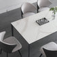 1/4/5/6/7 Pcs Metal Modern Dining Set with Rectangle Table Dinette Set Clearhalo 'Dining Room Sets' 'Dining Tables & Seating' 'dining_room_set' 'furn' 'furn_dining_room_set' 'Furniture' 'furniture_dining_room_set' 'Kitchen & Dining Furniture' 'kitchen&dining_furn' 'kitchen' 4421779