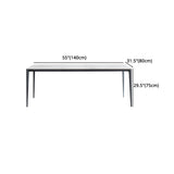 1/4/5/6/7 Pcs Metal Modern Dining Set with Rectangle Table Dinette Set Clearhalo 'Dining Room Sets' 'Dining Tables & Seating' 'dining_room_set' 'furn' 'furn_dining_room_set' 'Furniture' 'furniture_dining_room_set' 'Kitchen & Dining Furniture' 'kitchen&dining_furn' 'kitchen' 4421785