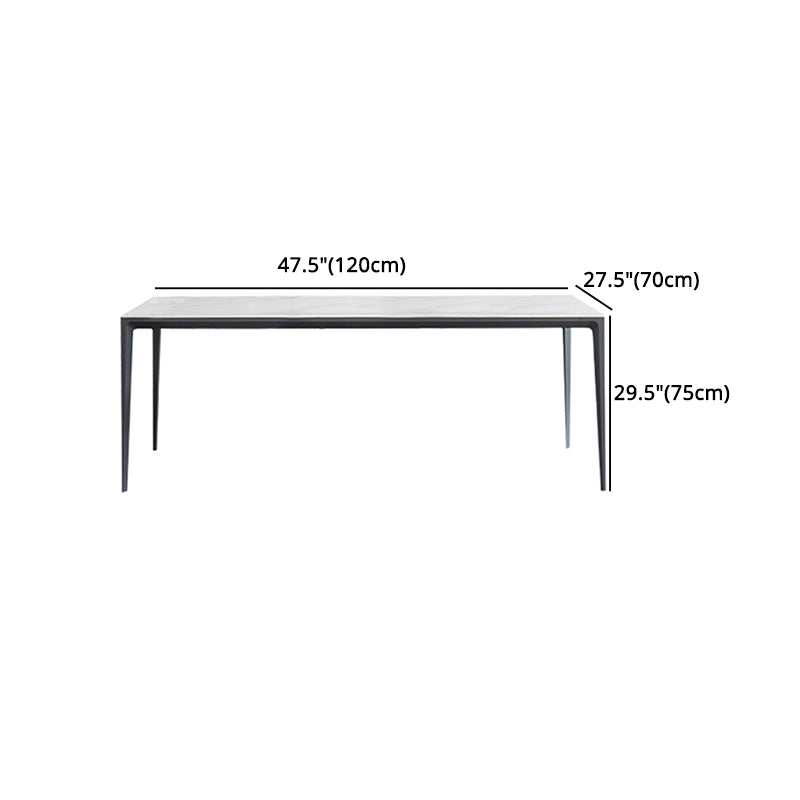 1/4/5/6/7 Pcs Metal Modern Dining Set with Rectangle Table Dinette Set Clearhalo 'Dining Room Sets' 'Dining Tables & Seating' 'dining_room_set' 'furn' 'furn_dining_room_set' 'Furniture' 'furniture_dining_room_set' 'Kitchen & Dining Furniture' 'kitchen&dining_furn' 'kitchen' 4421787