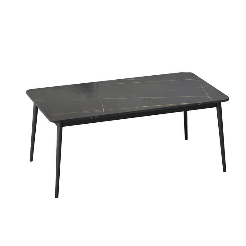 1/5/7 Pcs Metal Glam Dining Table Set with Rectangle Table Dinette Set Clearhalo 'Dining Room Sets' 'Dining Tables & Seating' 'dining_room_set' 'furn' 'furn_dining_room_set' 'Furniture' 'furniture_dining_room_set' 'Kitchen & Dining Furniture' 'kitchen&dining_furn' 'kitchen' 4421789