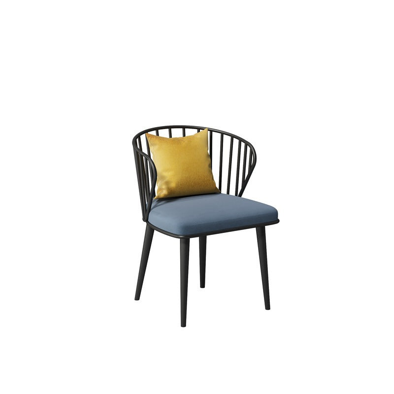 1/5/7 Pcs Metal Glam Dining Table Set with Rectangle Table Dinette Set 1 Black Chair Clearhalo 'Dining Room Sets' 'Dining Tables & Seating' 'dining_room_set' 'furn' 'furn_dining_room_set' 'Furniture' 'furniture_dining_room_set' 'Kitchen & Dining Furniture' 'kitchen&dining_furn' 'kitchen' 4421792