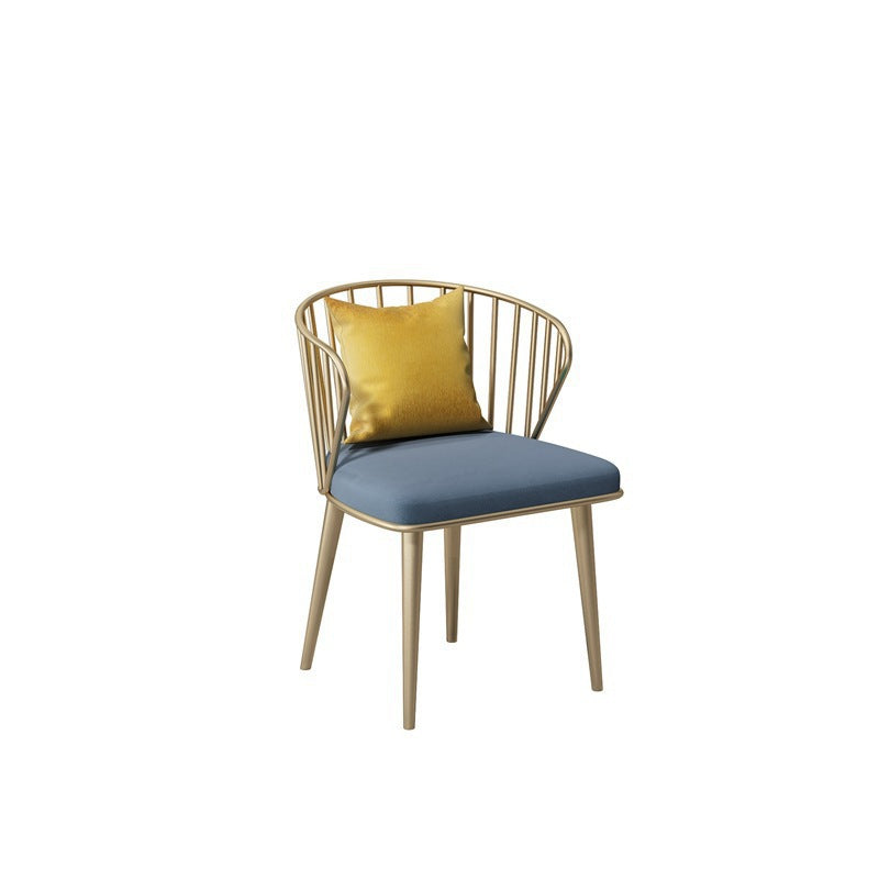 1/5/7 Pcs Metal Glam Dining Table Set with Rectangle Table Dinette Set 1 Coffee-Gold Chair Clearhalo 'Dining Room Sets' 'Dining Tables & Seating' 'dining_room_set' 'furn' 'furn_dining_room_set' 'Furniture' 'furniture_dining_room_set' 'Kitchen & Dining Furniture' 'kitchen&dining_furn' 'kitchen' 4421794