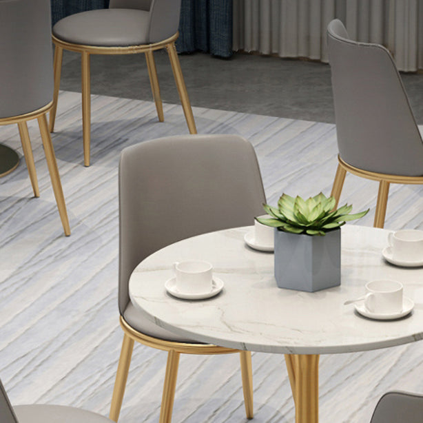 1/2/4/5 Pcs Metal Glam Dining Room Set with Round Table and Metal Base Dining Set Clearhalo 'Dining Room Sets' 'Dining Tables & Seating' 'dining_room_set' 'furn' 'furn_dining_room_set' 'Furniture' 'furniture_dining_room_set' 'Kitchen & Dining Furniture' 'kitchen&dining_furn' 'kitchen' 4421856