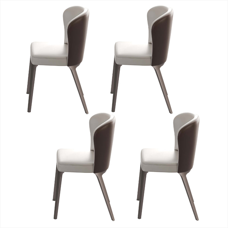 Luxury 1/4/5/6/7 Pieces Dining Set Sintered Stone Dining Table Set with Leather Chairs 4 White Chairs Clearhalo 'Dining Room Sets' 'Dining Tables & Seating' 'dining_room_set' 'furn' 'furn_dining_room_set' 'Furniture' 'furniture_dining_room_set' 'Kitchen & Dining Furniture' 'kitchen&dining_furn' 'kitchen' 4421902