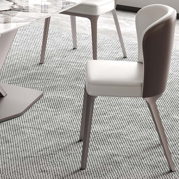 Luxury 1/4/5/6/7 Pieces Dining Set Sintered Stone Dining Table Set with Leather Chairs Clearhalo 'Dining Room Sets' 'Dining Tables & Seating' 'dining_room_set' 'furn' 'furn_dining_room_set' 'Furniture' 'furniture_dining_room_set' 'Kitchen & Dining Furniture' 'kitchen&dining_furn' 'kitchen' 4421911