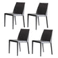 1/3/4/5/7 Pieces Modern Dining Set with Grey Top Table and Leather Chairs Dinette Set 4 Black Chairs Clearhalo 'Dining Room Sets' 'Dining Tables & Seating' 'dining_room_set' 'furn' 'furn_dining_room_set' 'Furniture' 'furniture_dining_room_set' 'Kitchen & Dining Furniture' 'kitchen&dining_furn' 'kitchen' 4421923