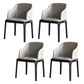 1/3/4/5/7 Pieces Modern Dining Set with Grey Top Table and Leather Chairs Dinette Set 4 Grey Chairs Clearhalo 'Dining Room Sets' 'Dining Tables & Seating' 'dining_room_set' 'furn' 'furn_dining_room_set' 'Furniture' 'furniture_dining_room_set' 'Kitchen & Dining Furniture' 'kitchen&dining_furn' 'kitchen' 4421924
