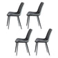 1/3/4/5/7 Pieces Modern Dining Set with Grey Top Table and Leather Chairs Dinette Set 4 Dark Grey Chairs Clearhalo 'Dining Room Sets' 'Dining Tables & Seating' 'dining_room_set' 'furn' 'furn_dining_room_set' 'Furniture' 'furniture_dining_room_set' 'Kitchen & Dining Furniture' 'kitchen&dining_furn' 'kitchen' 4421926