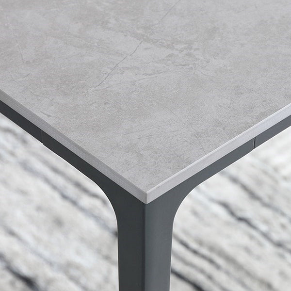 1/3/4/5/7 Pieces Modern Dining Set with Grey Top Table and Leather Chairs Dinette Set Clearhalo 'Dining Room Sets' 'Dining Tables & Seating' 'dining_room_set' 'furn' 'furn_dining_room_set' 'Furniture' 'furniture_dining_room_set' 'Kitchen & Dining Furniture' 'kitchen&dining_furn' 'kitchen' 4421928