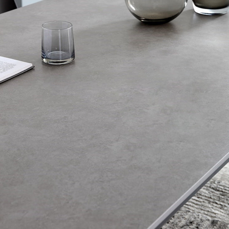 1/3/4/5/7 Pieces Modern Dining Set with Grey Top Table and Leather Chairs Dinette Set Clearhalo 'Dining Room Sets' 'Dining Tables & Seating' 'dining_room_set' 'furn' 'furn_dining_room_set' 'Furniture' 'furniture_dining_room_set' 'Kitchen & Dining Furniture' 'kitchen&dining_furn' 'kitchen' 4421929