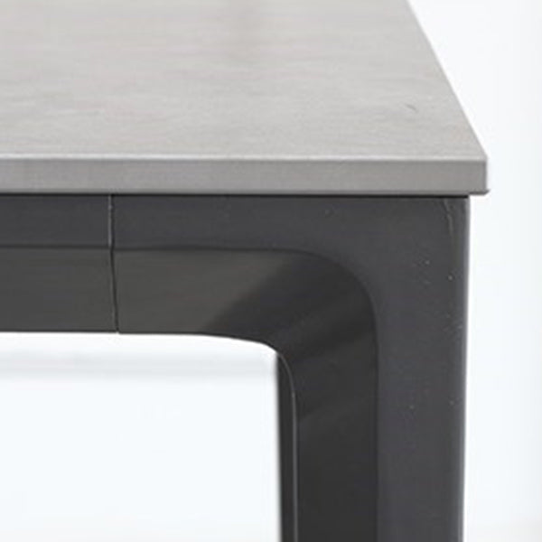 1/3/4/5/7 Pieces Modern Dining Set with Grey Top Table and Leather Chairs Dinette Set Clearhalo 'Dining Room Sets' 'Dining Tables & Seating' 'dining_room_set' 'furn' 'furn_dining_room_set' 'Furniture' 'furniture_dining_room_set' 'Kitchen & Dining Furniture' 'kitchen&dining_furn' 'kitchen' 4421931