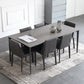 1/3/4/5/7 Pieces Modern Dining Set with Grey Top Table and Leather Chairs Dinette Set Clearhalo 'Dining Room Sets' 'Dining Tables & Seating' 'dining_room_set' 'furn' 'furn_dining_room_set' 'Furniture' 'furniture_dining_room_set' 'Kitchen & Dining Furniture' 'kitchen&dining_furn' 'kitchen' 4421933