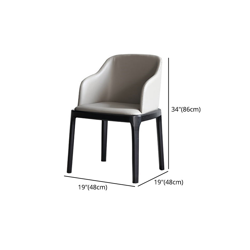 1/3/4/5/7 Pieces Modern Dining Set with Grey Top Table and Leather Chairs Dinette Set Clearhalo 'Dining Room Sets' 'Dining Tables & Seating' 'dining_room_set' 'furn' 'furn_dining_room_set' 'Furniture' 'furniture_dining_room_set' 'Kitchen & Dining Furniture' 'kitchen&dining_furn' 'kitchen' 4421936