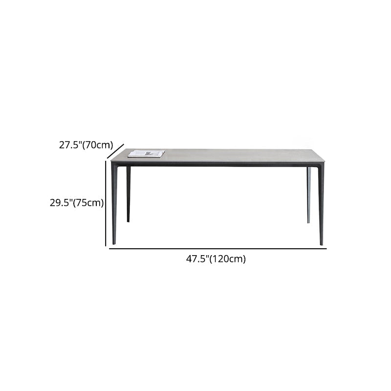1/3/4/5/7 Pieces Modern Dining Set with Grey Top Table and Leather Chairs Dinette Set Clearhalo 'Dining Room Sets' 'Dining Tables & Seating' 'dining_room_set' 'furn' 'furn_dining_room_set' 'Furniture' 'furniture_dining_room_set' 'Kitchen & Dining Furniture' 'kitchen&dining_furn' 'kitchen' 4421939