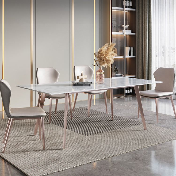 Nordic 1/2/5/7 Pieces Dining Set Sintered Stone Dining Table Set for Restaurant Clearhalo 'Dining Room Sets' 'Dining Tables & Seating' 'dining_room_set' 'furn' 'furn_dining_room_set' 'Furniture' 'furniture_dining_room_set' 'Kitchen & Dining Furniture' 'kitchen&dining_furn' 'kitchen' 4421966