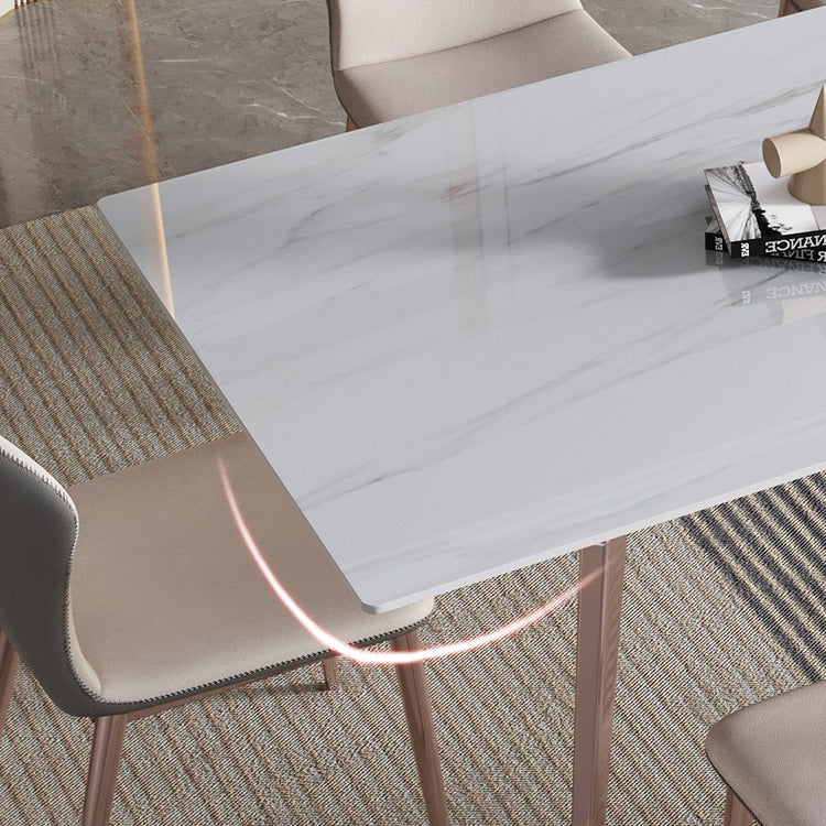 Nordic 1/2/5/7 Pieces Dining Set Sintered Stone Dining Table Set for Restaurant Clearhalo 'Dining Room Sets' 'Dining Tables & Seating' 'dining_room_set' 'furn' 'furn_dining_room_set' 'Furniture' 'furniture_dining_room_set' 'Kitchen & Dining Furniture' 'kitchen&dining_furn' 'kitchen' 4421969