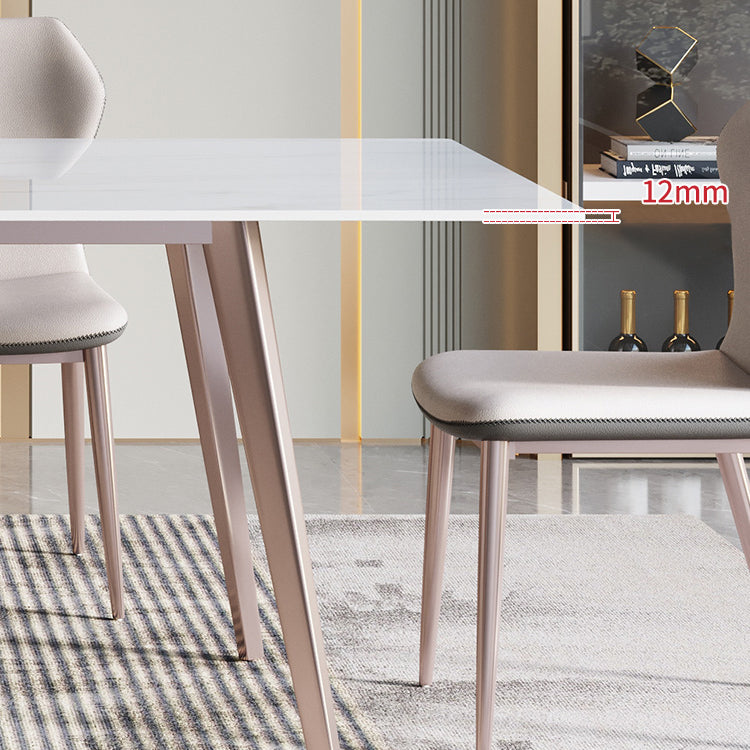 Nordic 1/2/5/7 Pieces Dining Set Sintered Stone Dining Table Set for Restaurant Clearhalo 'Dining Room Sets' 'Dining Tables & Seating' 'dining_room_set' 'furn' 'furn_dining_room_set' 'Furniture' 'furniture_dining_room_set' 'Kitchen & Dining Furniture' 'kitchen&dining_furn' 'kitchen' 4421971