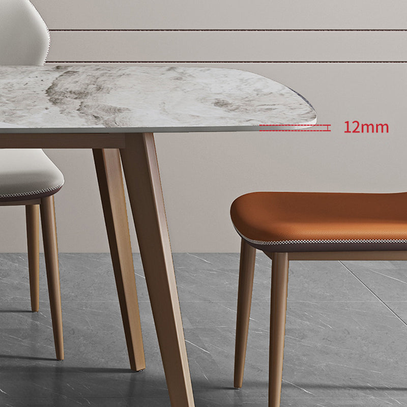 1/2/5/7 Pieces Luxury Dining Set Rectangle Dining Table Set with Leather Chairs Clearhalo 'Dining Room Sets' 'Dining Tables & Seating' 'dining_room_set' 'furn' 'furn_dining_room_set' 'Furniture' 'furniture_dining_room_set' 'Kitchen & Dining Furniture' 'kitchen&dining_furn' 'kitchen' 4421988