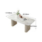 Nordic 1/2/5/6/7 Pieces Dining Set Rectangle Table and Leather Chairs Dinette Set Clearhalo 'Dining Room Sets' 'Dining Tables & Seating' 'dining_room_set' 'furn' 'furn_dining_room_set' 'Furniture' 'furniture_dining_room_set' 'Kitchen & Dining Furniture' 'kitchen&dining_furn' 'kitchen' 4422007