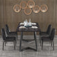 Modern 1/2/5/7 Pieces Black Dining Set Rectangle Sintered Stone Dining Table Set Clearhalo 'Dining Room Sets' 'Dining Tables & Seating' 'dining_room_set' 'furn' 'furn_dining_room_set' 'Furniture' 'furniture_dining_room_set' 'Kitchen & Dining Furniture' 'kitchen&dining_furn' 'kitchen' 4422030