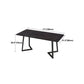 Modern 1/2/5/7 Pieces Black Dining Set Rectangle Sintered Stone Dining Table Set Clearhalo 'Dining Room Sets' 'Dining Tables & Seating' 'dining_room_set' 'furn' 'furn_dining_room_set' 'Furniture' 'furniture_dining_room_set' 'Kitchen & Dining Furniture' 'kitchen&dining_furn' 'kitchen' 4422036