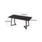 Modern 1/2/5/7 Pieces Black Dining Set Rectangle Sintered Stone Dining Table Set Clearhalo 'Dining Room Sets' 'Dining Tables & Seating' 'dining_room_set' 'furn' 'furn_dining_room_set' 'Furniture' 'furniture_dining_room_set' 'Kitchen & Dining Furniture' 'kitchen&dining_furn' 'kitchen' 4422037