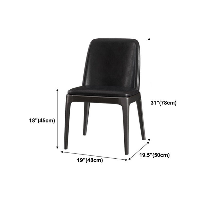 Modern 1/2/5/7 Pieces Black Dining Set Rectangle Sintered Stone Dining Table Set Clearhalo 'Dining Room Sets' 'Dining Tables & Seating' 'dining_room_set' 'furn' 'furn_dining_room_set' 'Furniture' 'furniture_dining_room_set' 'Kitchen & Dining Furniture' 'kitchen&dining_furn' 'kitchen' 4422040