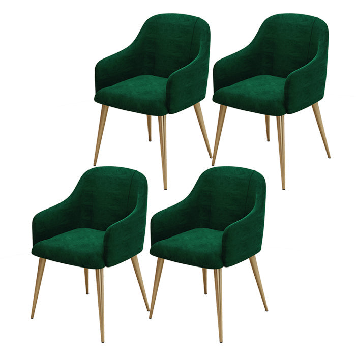 Glam 1/4/5 Pieces Round Dining Set Sintered Stone Dining Table Set for Home Use 4 Green Chairs Clearhalo 'Dining Room Sets' 'Dining Tables & Seating' 'dining_room_set' 'furn' 'furn_dining_room_set' 'Furniture' 'furniture_dining_room_set' 'Kitchen & Dining Furniture' 'kitchen&dining_furn' 'kitchen' 4422048