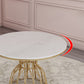 Glam 1/4/5 Pieces Round Dining Set Sintered Stone Dining Table Set for Home Use Clearhalo 'Dining Room Sets' 'Dining Tables & Seating' 'dining_room_set' 'furn' 'furn_dining_room_set' 'Furniture' 'furniture_dining_room_set' 'Kitchen & Dining Furniture' 'kitchen&dining_furn' 'kitchen' 4422052