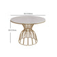 Glam 1/4/5 Pieces Round Dining Set Sintered Stone Dining Table Set for Home Use Clearhalo 'Dining Room Sets' 'Dining Tables & Seating' 'dining_room_set' 'furn' 'furn_dining_room_set' 'Furniture' 'furniture_dining_room_set' 'Kitchen & Dining Furniture' 'kitchen&dining_furn' 'kitchen' 4422060
