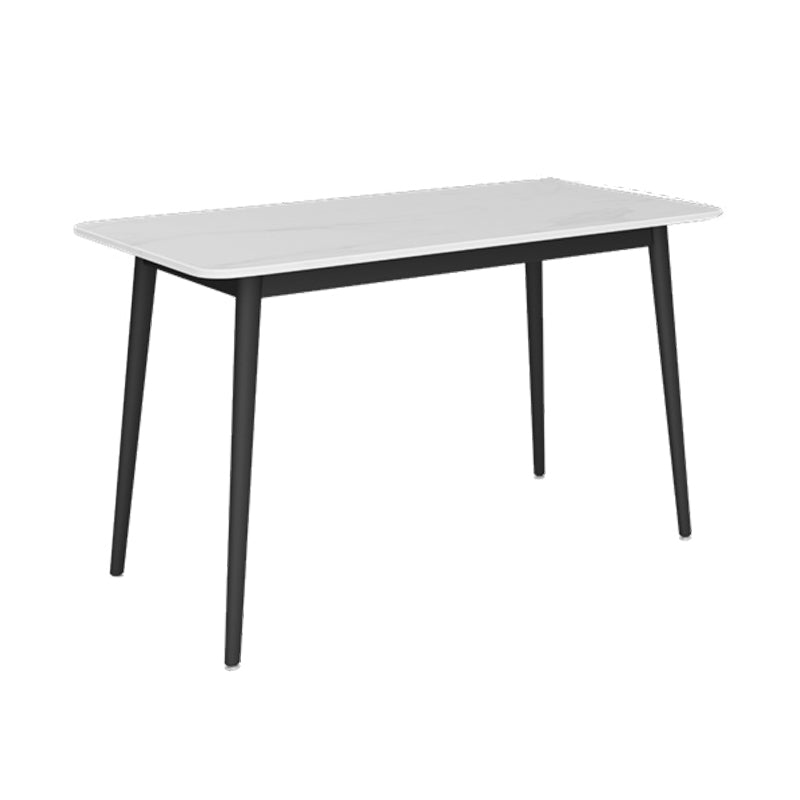 Modern 1/2/5/7 Pieces Dining Set Rectangle Sintered Stone Dining Table Set White 70.9"L x 35.4"W Clearhalo 'Dining Room Sets' 'Dining Tables & Seating' 'dining_room_set' 'furn' 'furn_dining_room_set' 'Furniture' 'furniture_dining_room_set' 'Kitchen & Dining Furniture' 'kitchen&dining_furn' 'kitchen' 4422065