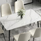Modern 1/2/5/7 Pieces Dining Set Rectangle Sintered Stone Dining Table Set Clearhalo 'Dining Room Sets' 'Dining Tables & Seating' 'dining_room_set' 'furn' 'furn_dining_room_set' 'Furniture' 'furniture_dining_room_set' 'Kitchen & Dining Furniture' 'kitchen&dining_furn' 'kitchen' 4422075