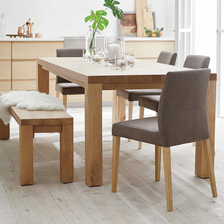 Rectangle 4 Legs Minimalist Dining Table Solid Wood Fixed Table for Restaurant Clearhalo ' dining_table' 'Dining Tables & Seating' 'Dining Tables' 'furn' 'furn_dining_table' 'Furniture' 'furniture_dining_table' 'Kitchen & Dining Furniture' 'kitchen&dining_furn' 'kitchen' 'kitchen_dining_table' 4422092