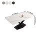 Industrial Kitchen Standard Dining Table Sintered Stone Dining Table with Pedestal Base Clearhalo ' dining_table' 'Dining Tables & Seating' 'Dining Tables' 'furn' 'furn_dining_table' 'Furniture' 'furniture_dining_table' 'Kitchen & Dining Furniture' 'kitchen&dining_furn' 'kitchen' 'kitchen_dining_table' 4422149
