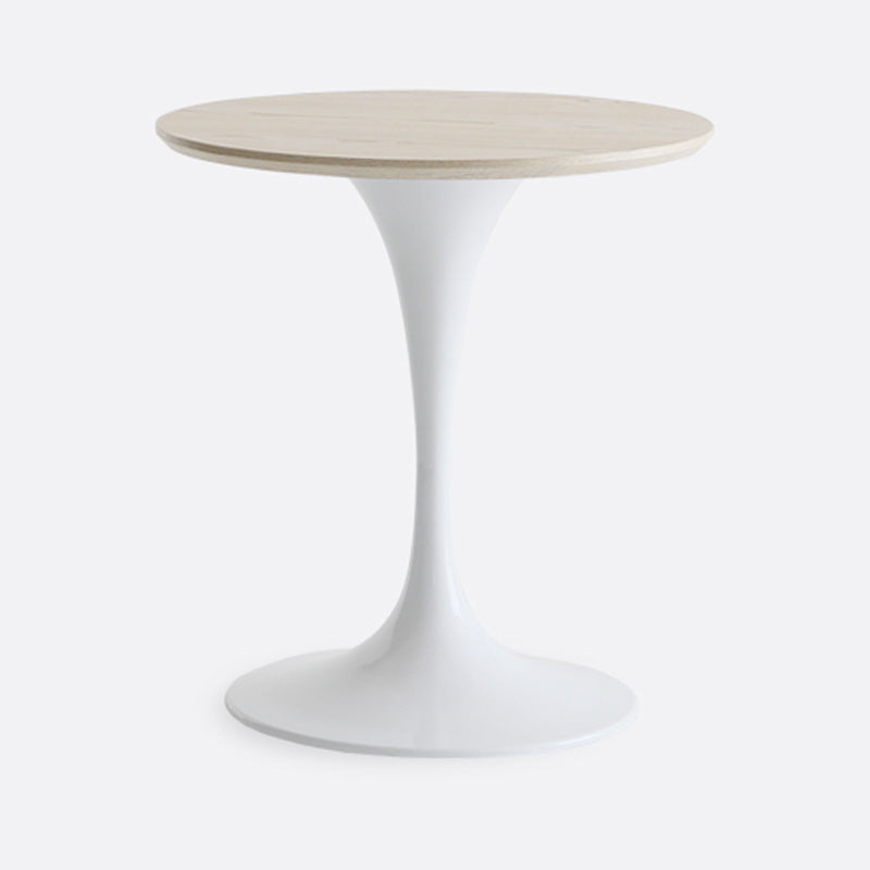 Minimalist Round Standard Table MDF Kitchen Dining Table with Tulip Base Natural Without Chairs Clearhalo ' dining_table' 'Dining Tables & Seating' 'Dining Tables' 'furn' 'furn_dining_table' 'Furniture' 'furniture_dining_table' 'Kitchen & Dining Furniture' 'kitchen&dining_furn' 'kitchen' 'kitchen_dining_table' 4422155