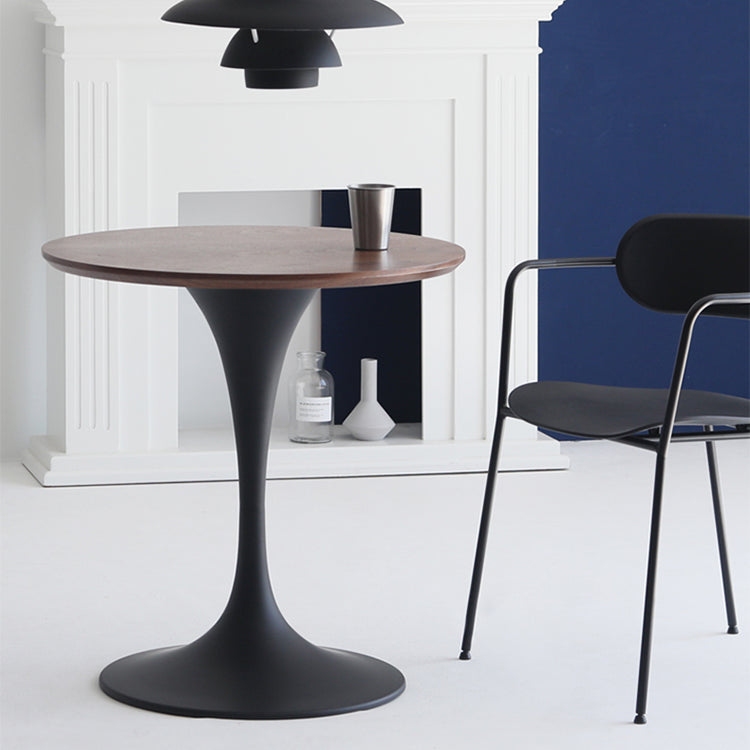 Minimalist Round Standard Table MDF Kitchen Dining Table with Tulip Base Clearhalo ' dining_table' 'Dining Tables & Seating' 'Dining Tables' 'furn' 'furn_dining_table' 'Furniture' 'furniture_dining_table' 'Kitchen & Dining Furniture' 'kitchen&dining_furn' 'kitchen' 'kitchen_dining_table' 4422163