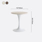 Minimalist Round Standard Table MDF Kitchen Dining Table with Tulip Base Clearhalo ' dining_table' 'Dining Tables & Seating' 'Dining Tables' 'furn' 'furn_dining_table' 'Furniture' 'furniture_dining_table' 'Kitchen & Dining Furniture' 'kitchen&dining_furn' 'kitchen' 'kitchen_dining_table' 4422164