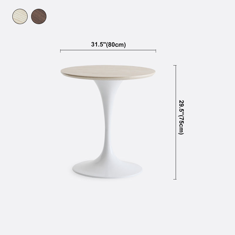 Minimalist Round Standard Table MDF Kitchen Dining Table with Tulip Base Clearhalo ' dining_table' 'Dining Tables & Seating' 'Dining Tables' 'furn' 'furn_dining_table' 'Furniture' 'furniture_dining_table' 'Kitchen & Dining Furniture' 'kitchen&dining_furn' 'kitchen' 'kitchen_dining_table' 4422167