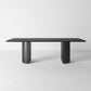 Rectangle Double Pedestal Modern Table Black Fixed Table of Pinewood Solid Wood 63"L x 31.5"W x 29.5"H Without Chairs Clearhalo ' dining_table' 'Dining Tables & Seating' 'Dining Tables' 'furn' 'furn_dining_table' 'Furniture' 'furniture_dining_table' 'Kitchen & Dining Furniture' 'kitchen&dining_furn' 'kitchen' 'kitchen_dining_table' 4422172