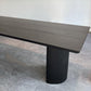 Rectangle Double Pedestal Modern Table Black Fixed Table of Pinewood Solid Wood Clearhalo ' dining_table' 'Dining Tables & Seating' 'Dining Tables' 'furn' 'furn_dining_table' 'Furniture' 'furniture_dining_table' 'Kitchen & Dining Furniture' 'kitchen&dining_furn' 'kitchen' 'kitchen_dining_table' 4422174