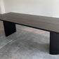 Rectangle Double Pedestal Modern Table Black Fixed Table of Pinewood Solid Wood Clearhalo ' dining_table' 'Dining Tables & Seating' 'Dining Tables' 'furn' 'furn_dining_table' 'Furniture' 'furniture_dining_table' 'Kitchen & Dining Furniture' 'kitchen&dining_furn' 'kitchen' 'kitchen_dining_table' 4422175
