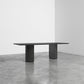 Rectangle Double Pedestal Modern Table Black Fixed Table of Pinewood Solid Wood Clearhalo ' dining_table' 'Dining Tables & Seating' 'Dining Tables' 'furn' 'furn_dining_table' 'Furniture' 'furniture_dining_table' 'Kitchen & Dining Furniture' 'kitchen&dining_furn' 'kitchen' 'kitchen_dining_table' 4422176