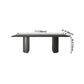 Rectangle Double Pedestal Modern Table Black Fixed Table of Pinewood Solid Wood Clearhalo ' dining_table' 'Dining Tables & Seating' 'Dining Tables' 'furn' 'furn_dining_table' 'Furniture' 'furniture_dining_table' 'Kitchen & Dining Furniture' 'kitchen&dining_furn' 'kitchen' 'kitchen_dining_table' 4422179