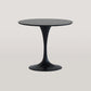 Modern Round Wood Dining Table Standard Kitchen Dining Table with Tulip Base Black 31.5"L x 31.5"W x 29.5"H Without Chairs Clearhalo ' dining_table' 'Dining Tables & Seating' 'Dining Tables' 'furn' 'furn_dining_table' 'Furniture' 'furniture_dining_table' 'Kitchen & Dining Furniture' 'kitchen&dining_furn' 'kitchen' 'kitchen_dining_table' 4422201