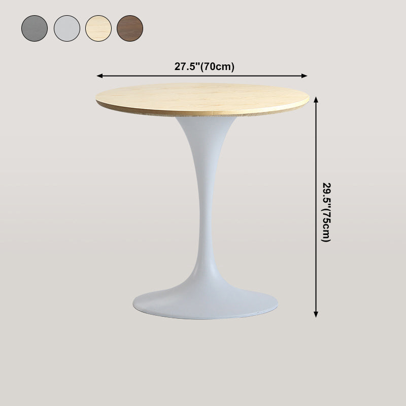 Modern Round Wood Dining Table Standard Kitchen Dining Table with Tulip Base Clearhalo ' dining_table' 'Dining Tables & Seating' 'Dining Tables' 'furn' 'furn_dining_table' 'Furniture' 'furniture_dining_table' 'Kitchen & Dining Furniture' 'kitchen&dining_furn' 'kitchen' 'kitchen_dining_table' 4422209