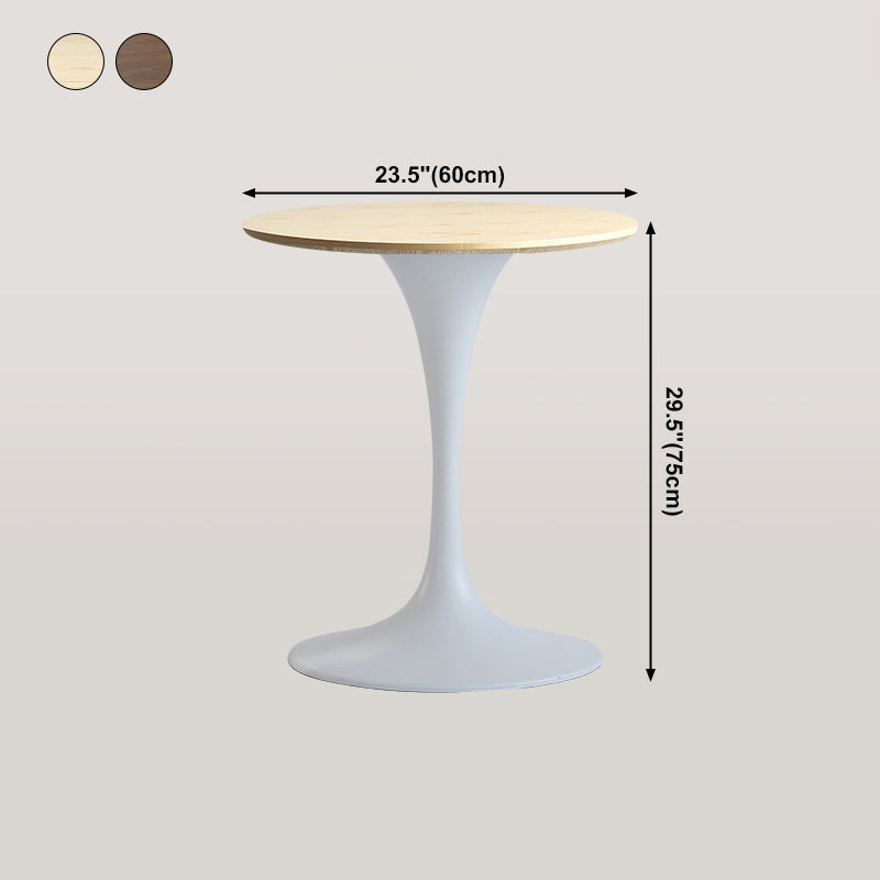 Modern Round Wood Dining Table Standard Kitchen Dining Table with Tulip Base Clearhalo ' dining_table' 'Dining Tables & Seating' 'Dining Tables' 'furn' 'furn_dining_table' 'Furniture' 'furniture_dining_table' 'Kitchen & Dining Furniture' 'kitchen&dining_furn' 'kitchen' 'kitchen_dining_table' 4422213